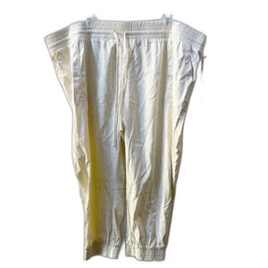 Womens High-Rise Ankle Jogger Pants Cream NWT Sz 4X  by A New Day Target Pull-On